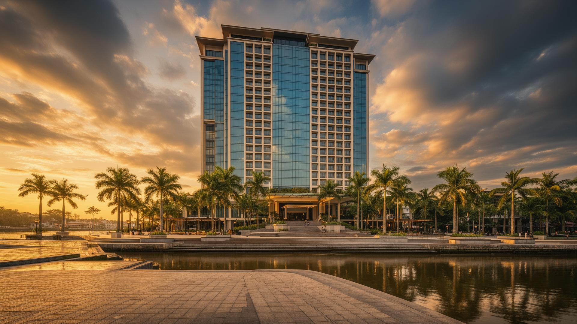 Kerr Pierre Waterfront Plaza on the Sarawak River